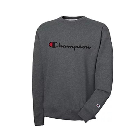 "Champion Graphic Powerblend Fleece Crew Neck Sweater - Small - Mens 157" - Picture 3 of 4